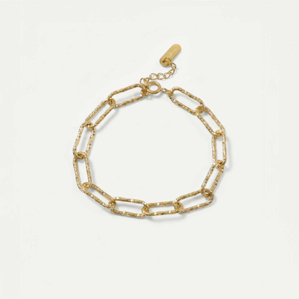 Long Rectangle Link Bracelet