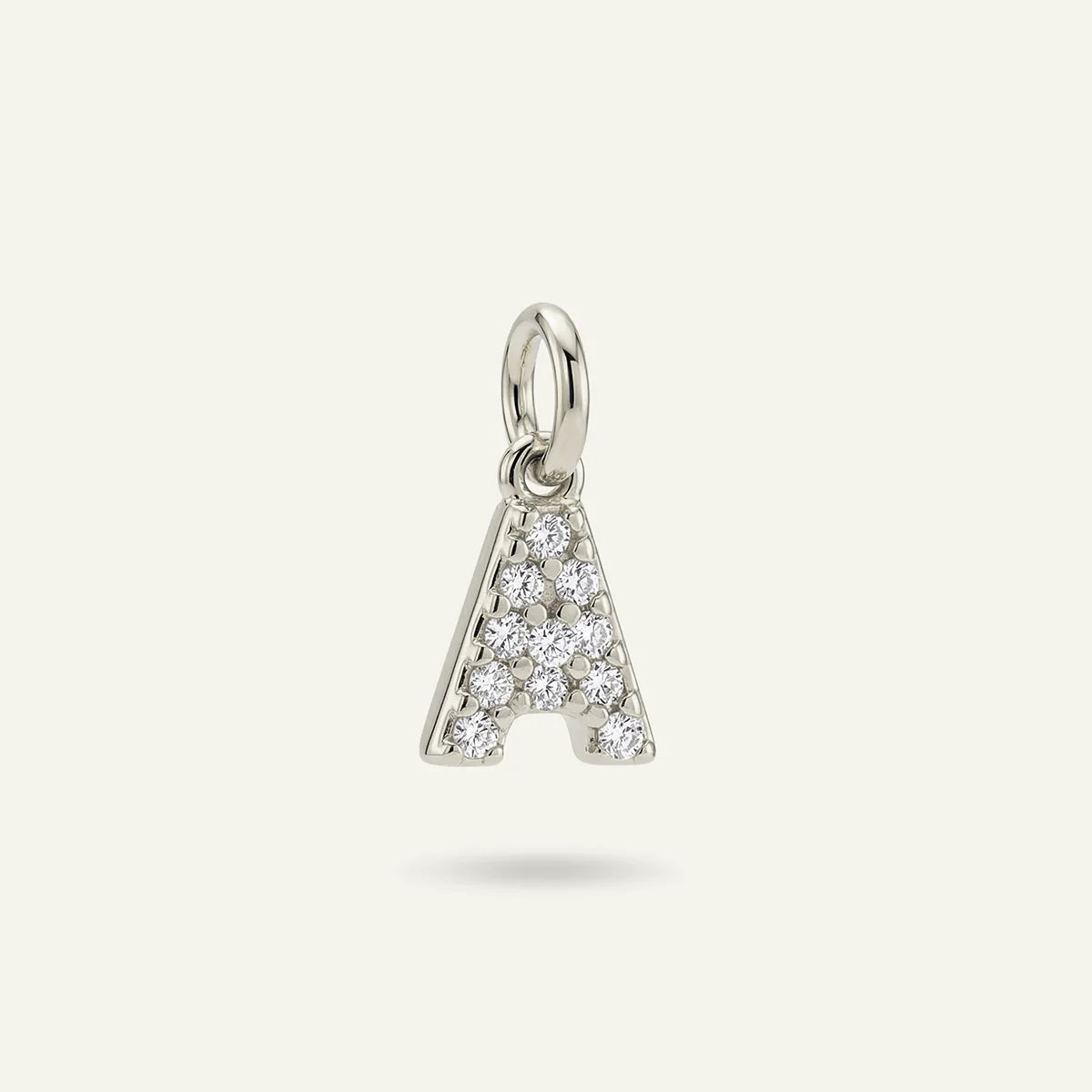 Diamond Monogram Letter Charm