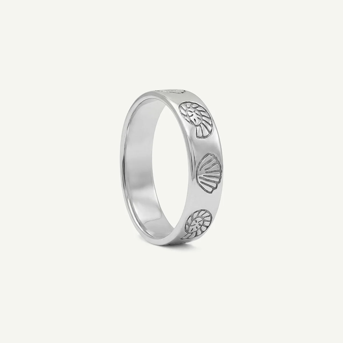 Mixed Shell Imprint Ring