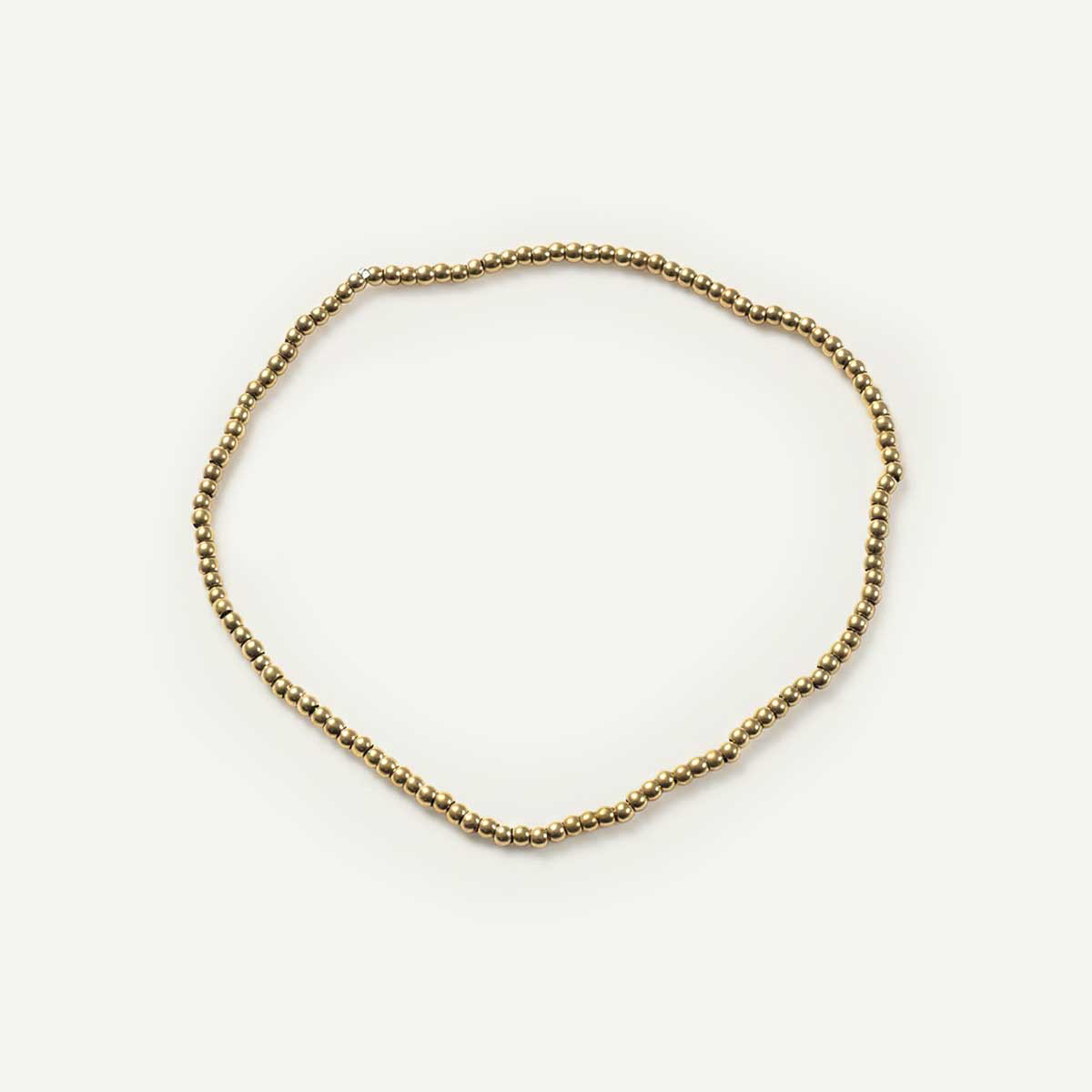 Bead Elastic Bracelet, Gold