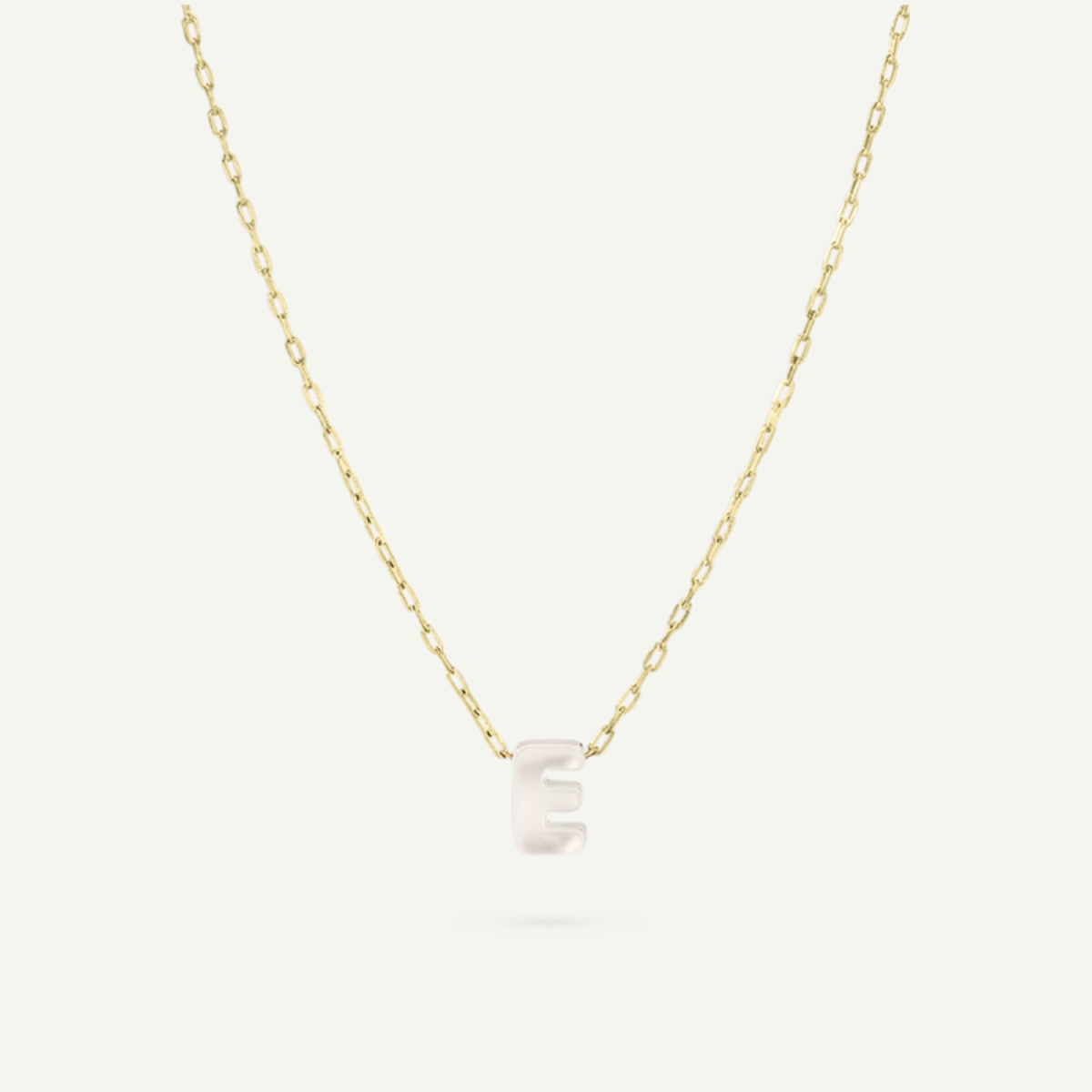 Monogram Mini Mother of Pearl Necklace
