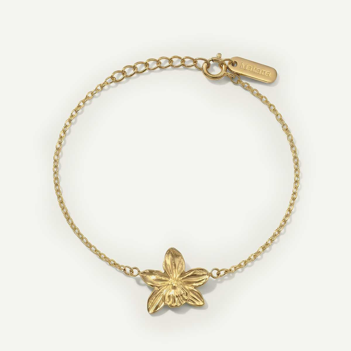 Orchid Bracelet, Gold