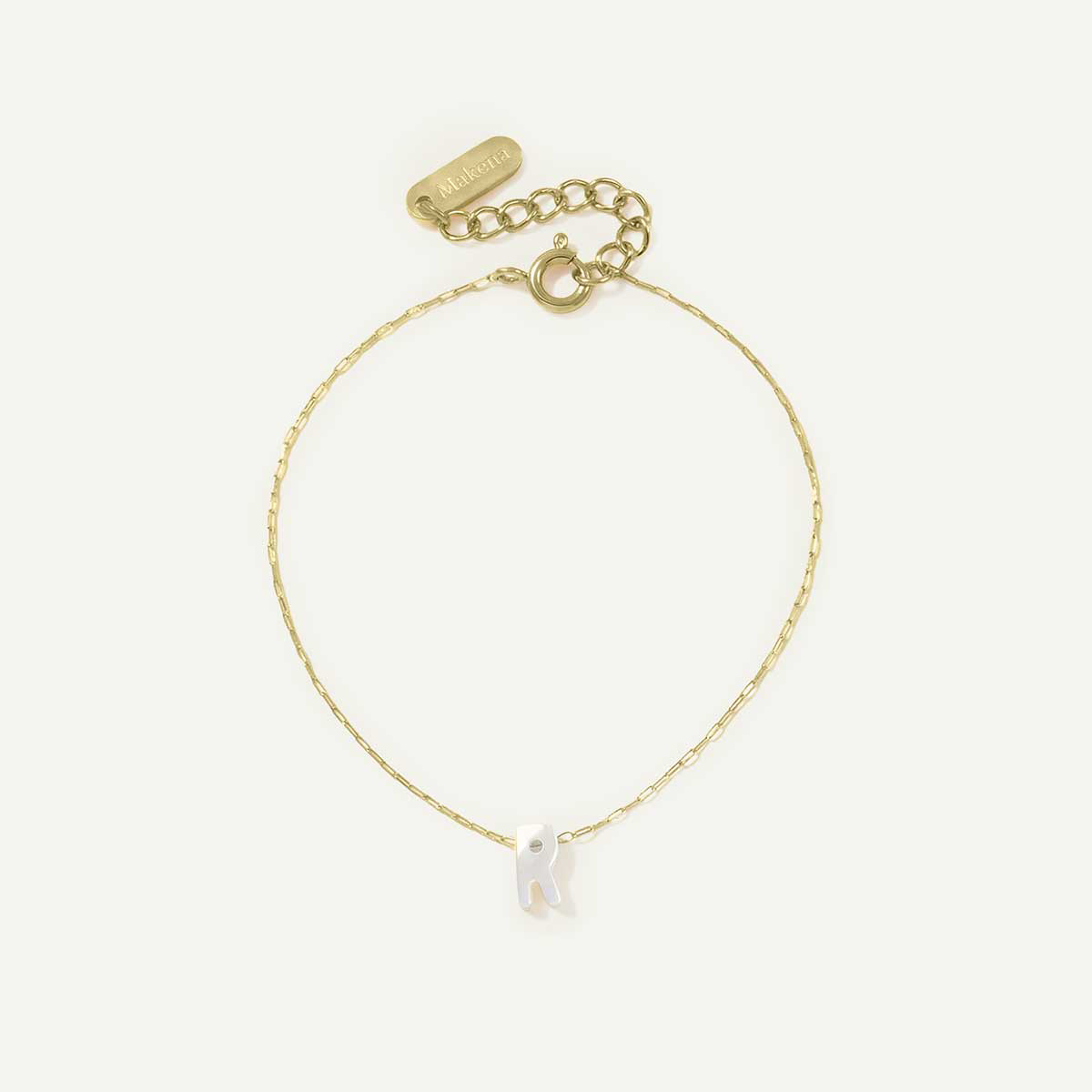 Monogram Mother of Pearl Bracelet