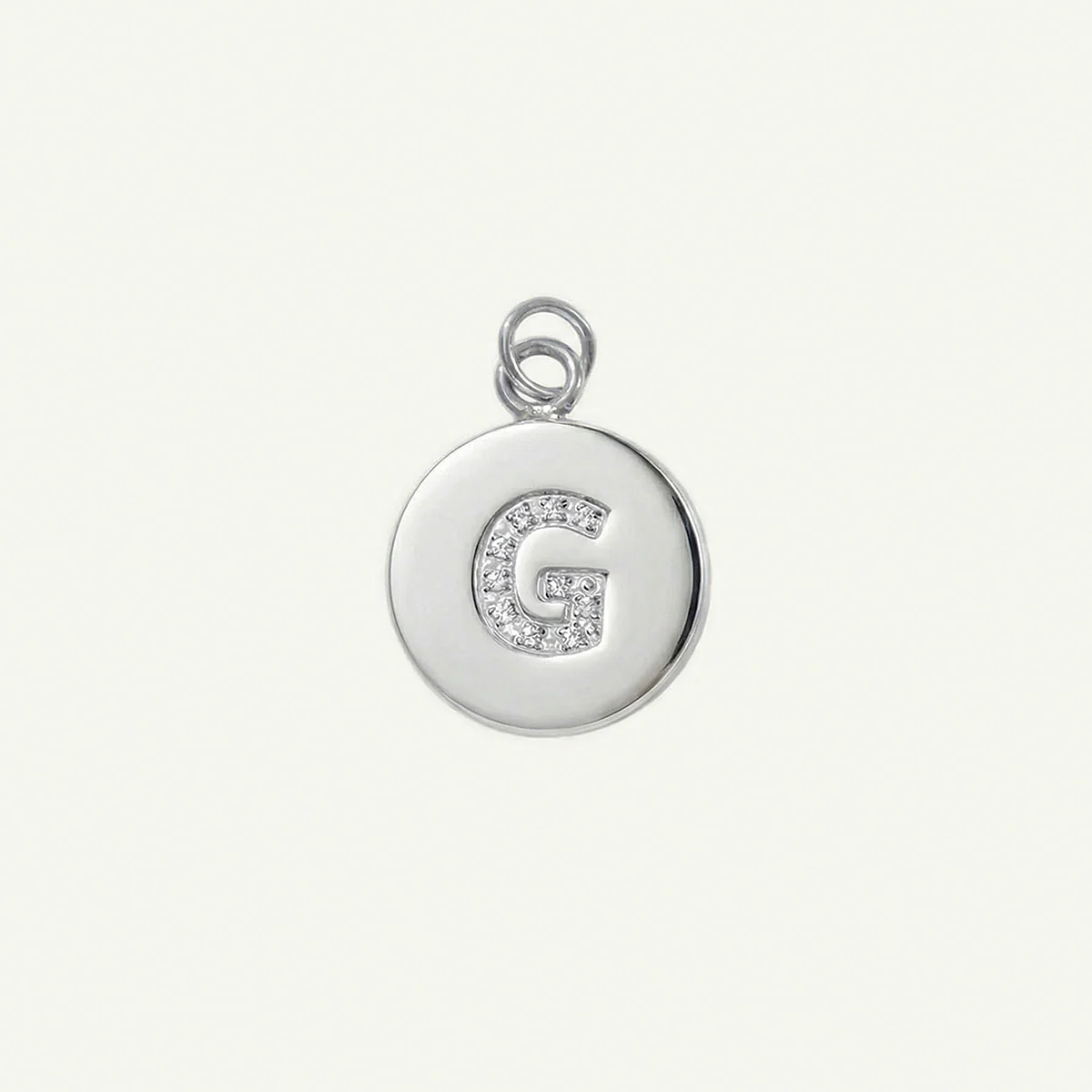 Circle Monogram in Diamond Letter Charm