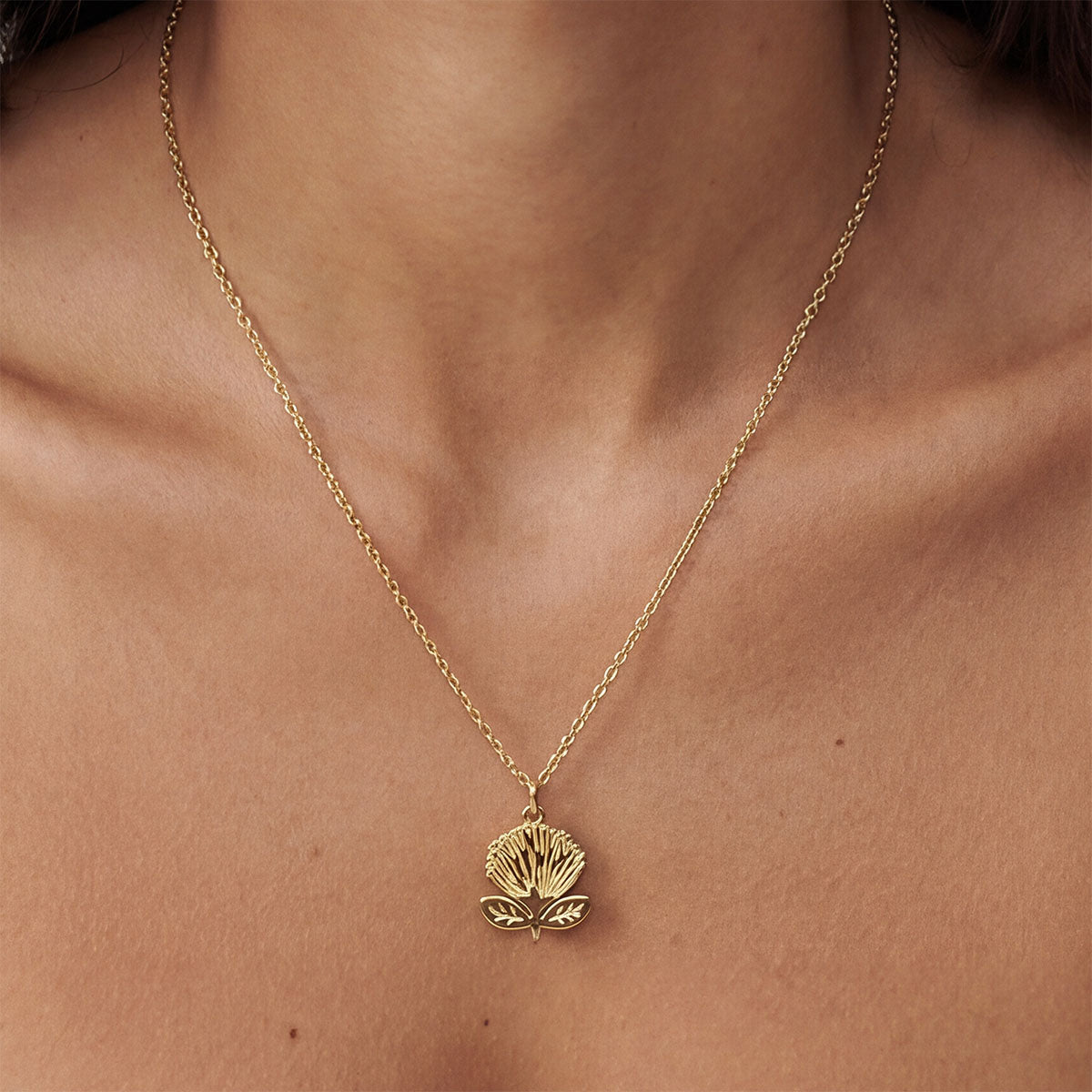 Spiral Shell Necklace, Gold