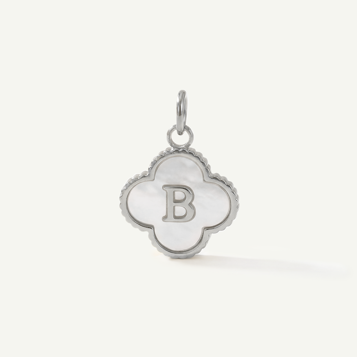 MOP Clove Monogram Letter Charm
