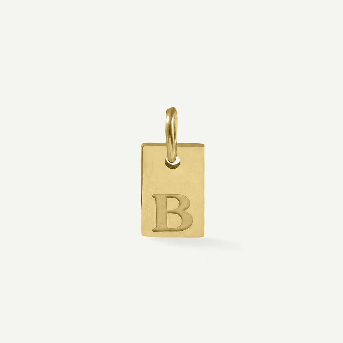 Rectangle Monogram Letter Charm