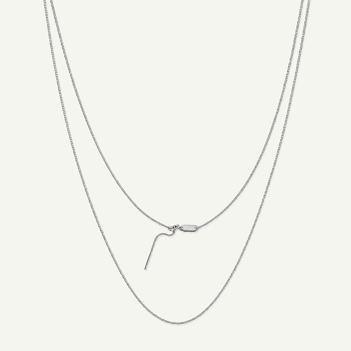 Box Chain 1.1mm Threader Necklace
