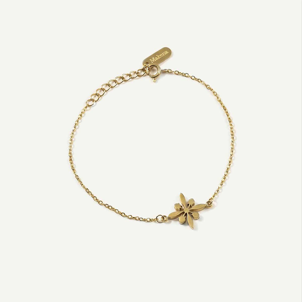 Protea Quilt Bracelet, Gold