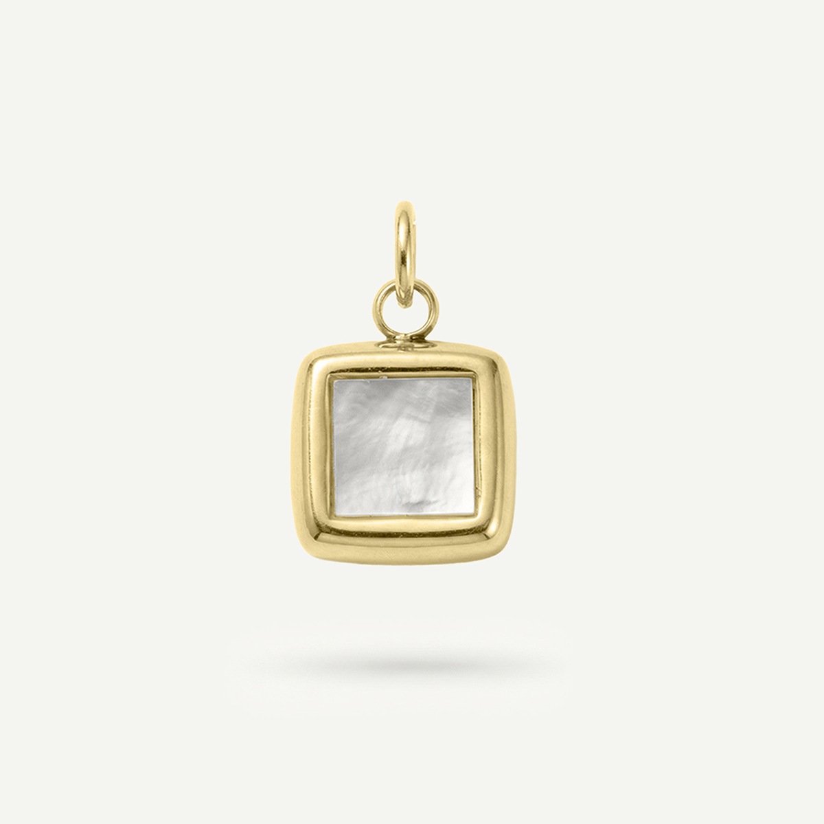 Square Mother of Pearl Charm