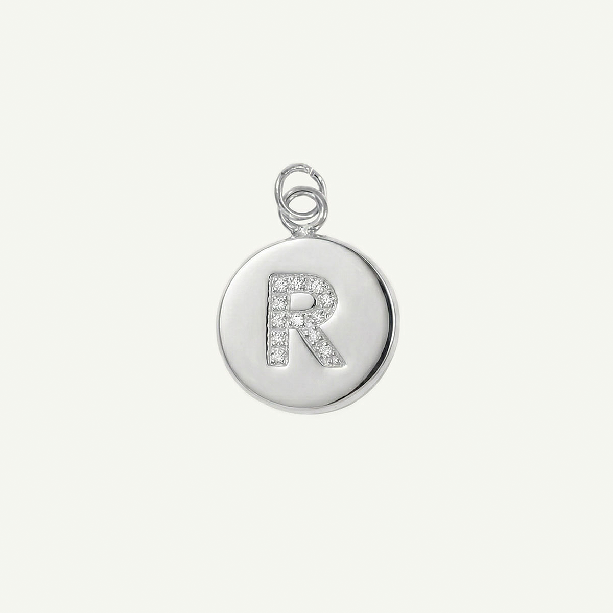Circle Monogram in Diamond Letter Charm