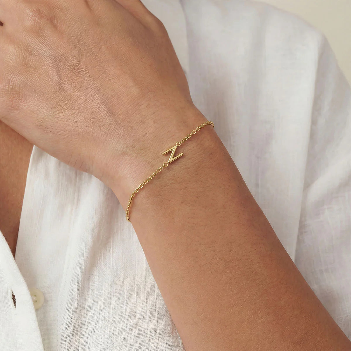 Monogramed Side Bracelet