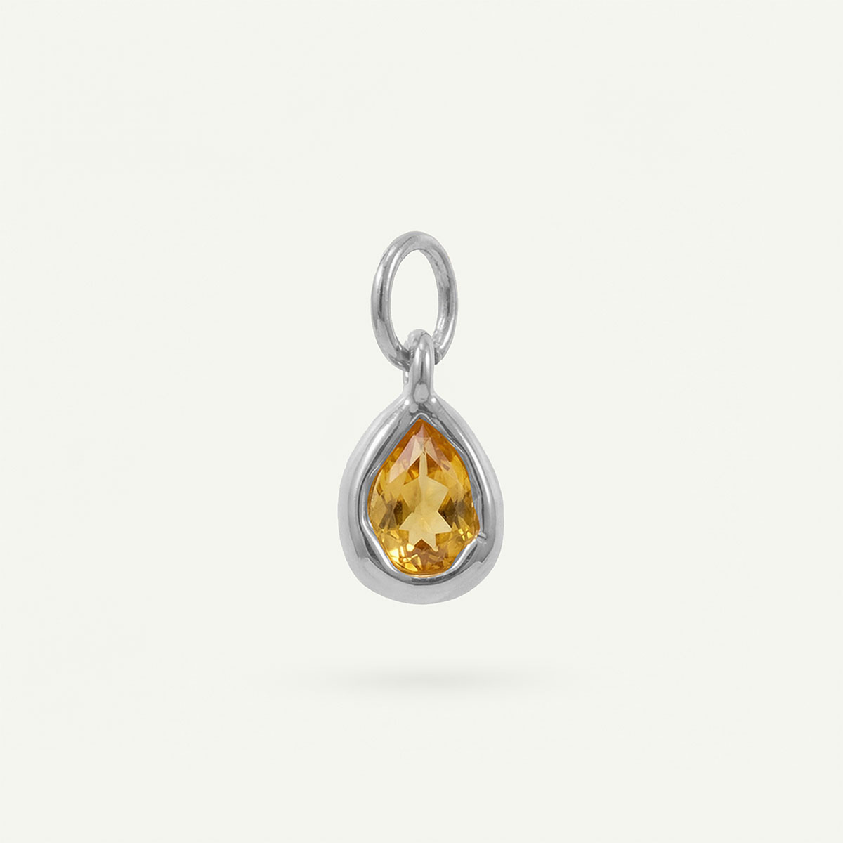 Tear Drop Charm Birthstone