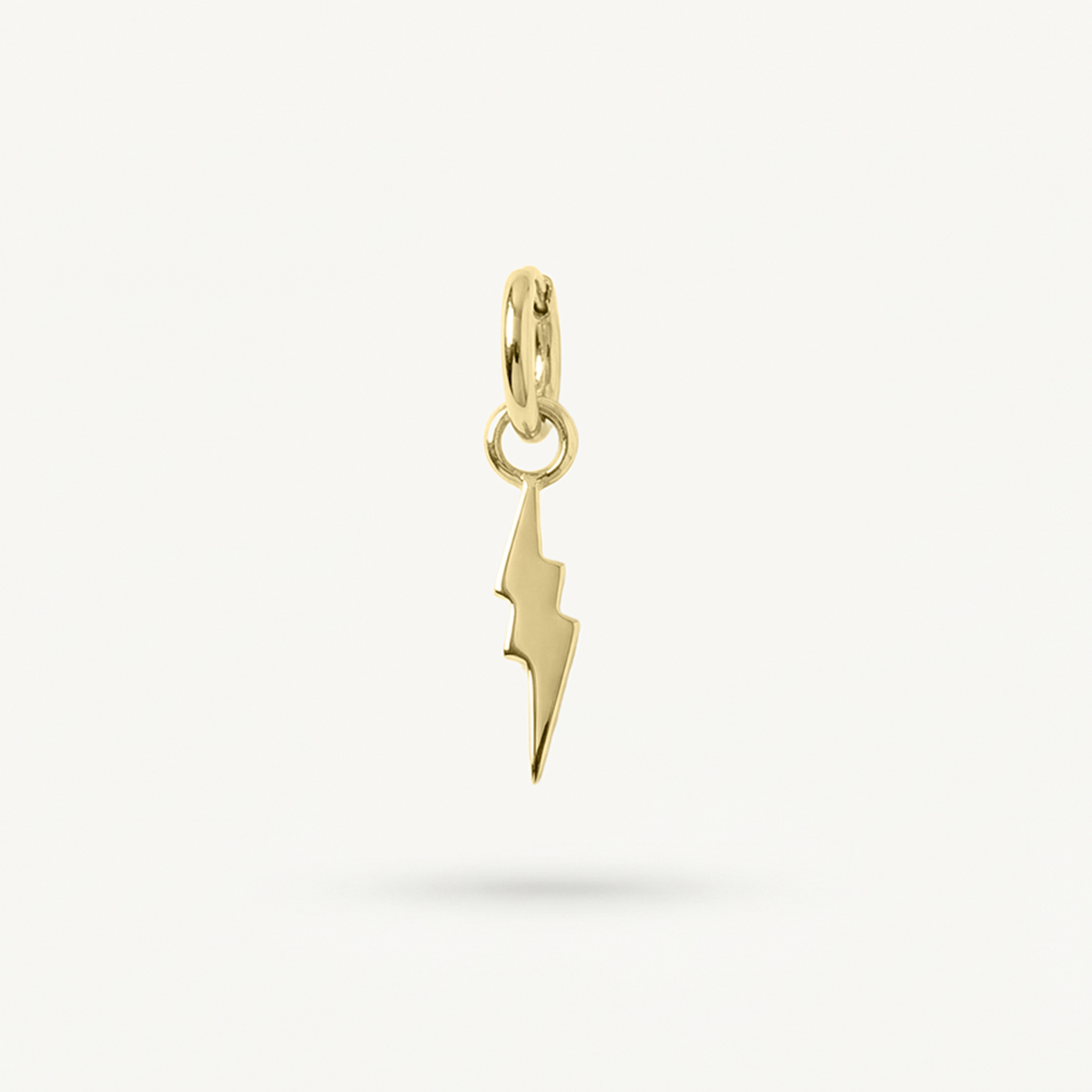 Mini Lightning Bolt Charm, Gold