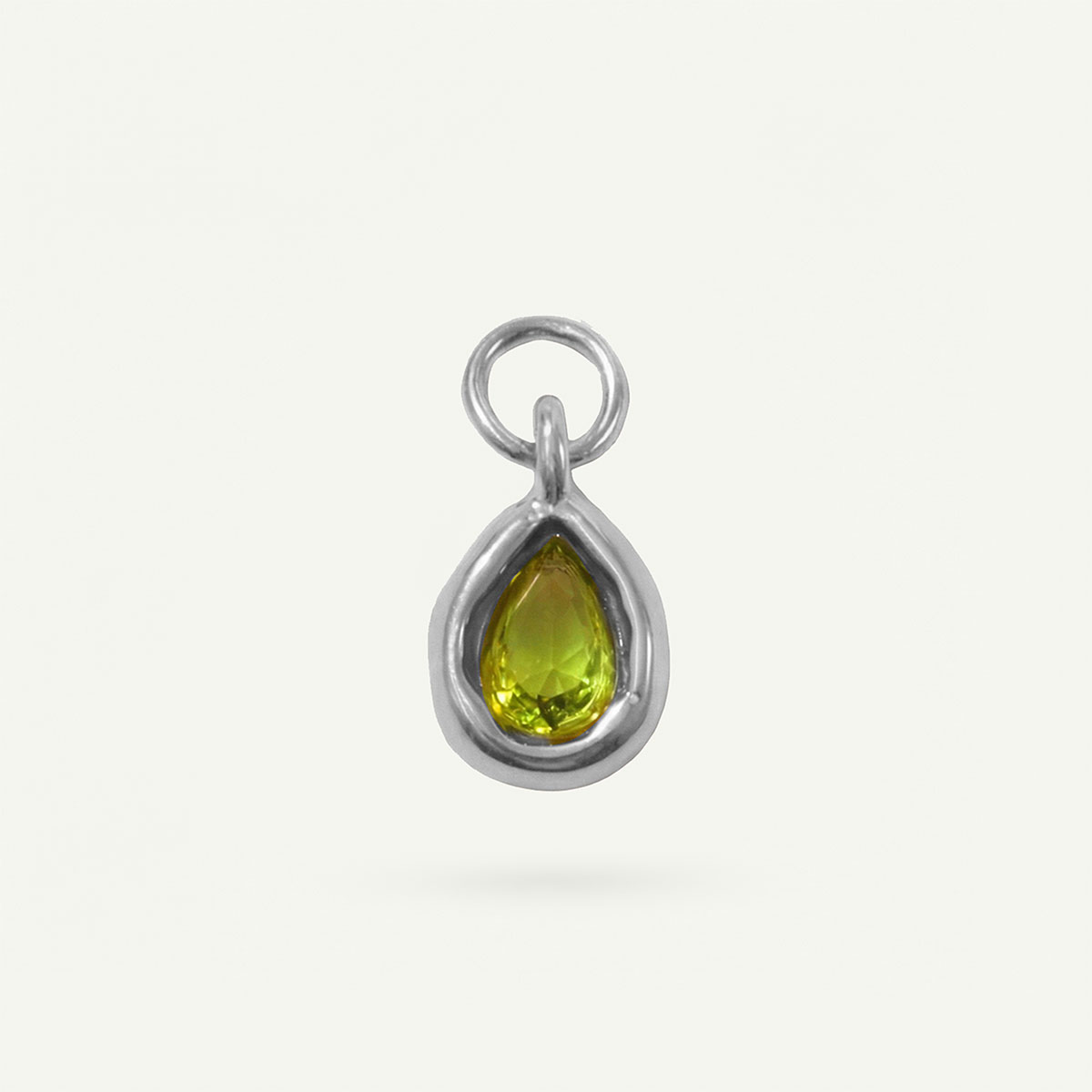Tear Drop Charm Birthstone