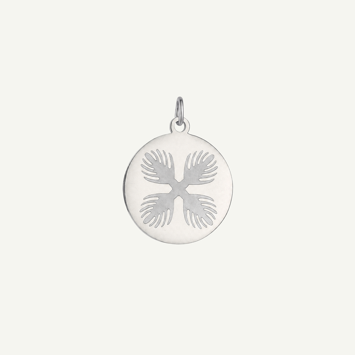 Lehua Quilt Circle Pendant