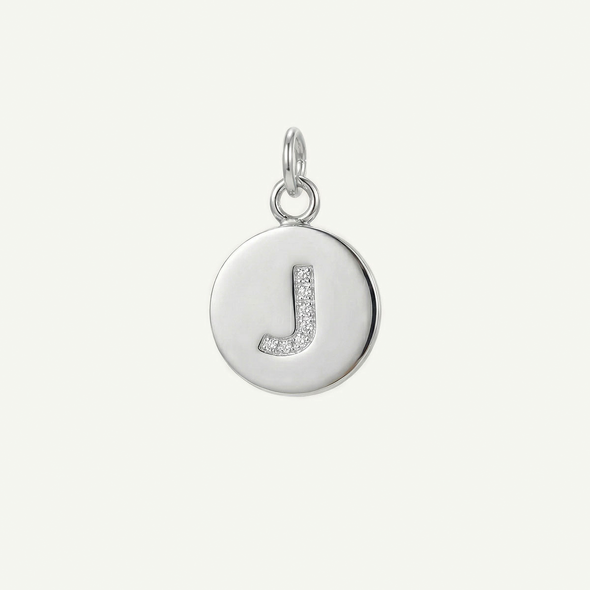 Circle Monogram in Diamond Letter Charm
