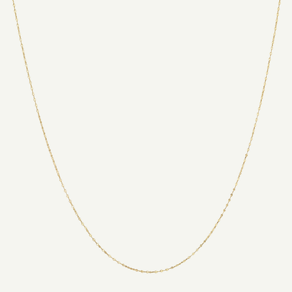 Thin Mirror Chain 1.1mm Threader Necklace
