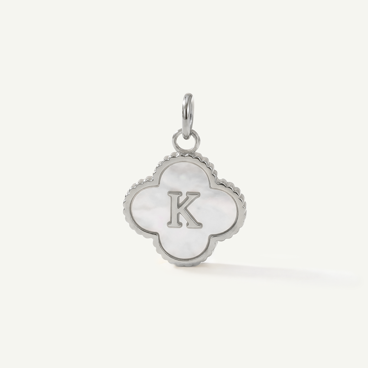 MOP Clove Monogram Letter Charm