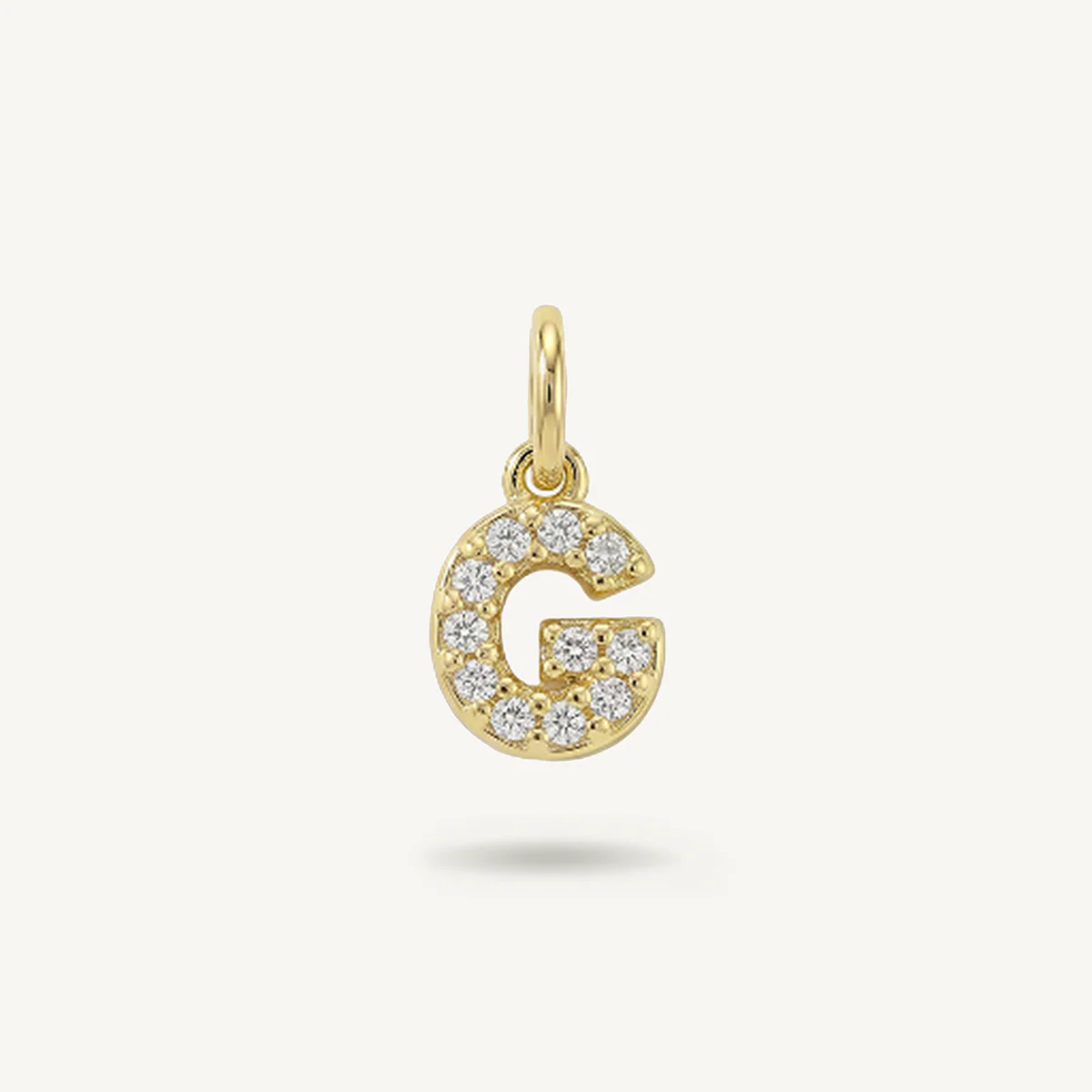 Diamond Monogram Letter Charm