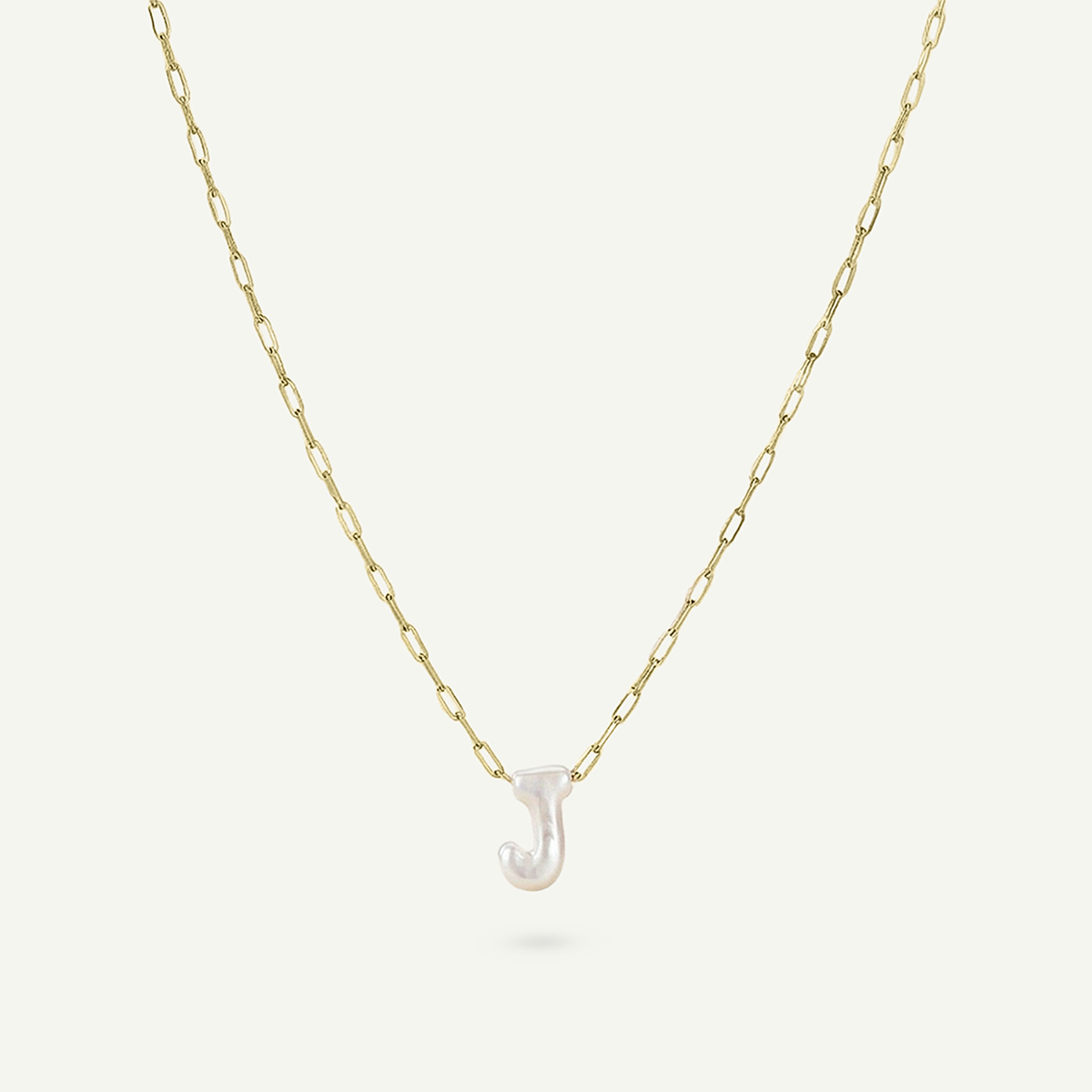 Monogram Mini Mother of Pearl Necklace