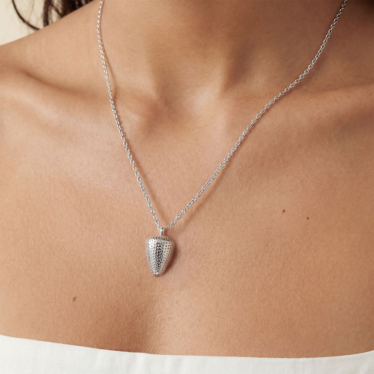 Silver Cone Necklace