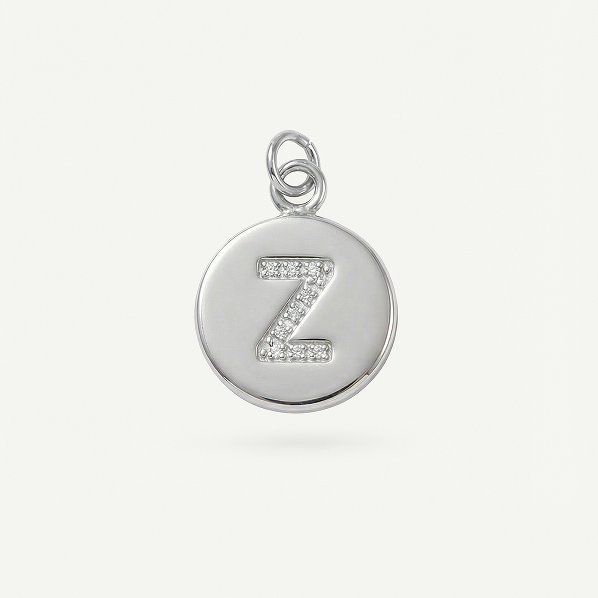 Circle Monogram in Diamond Letter Charm