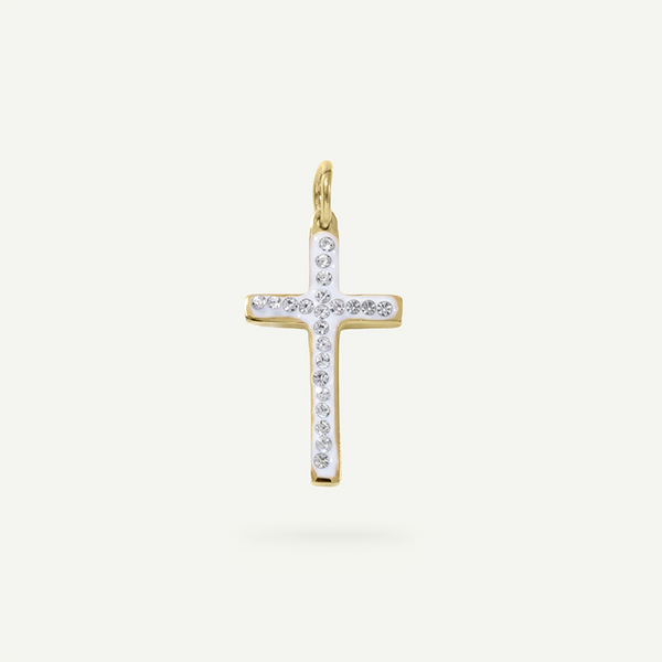 Diamond Cross Charm