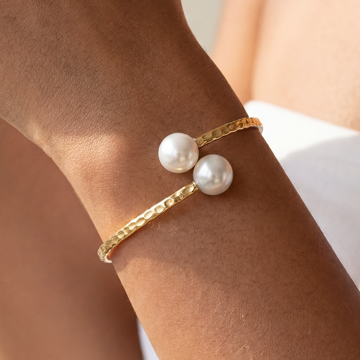 Kiele White Pearl Cuff