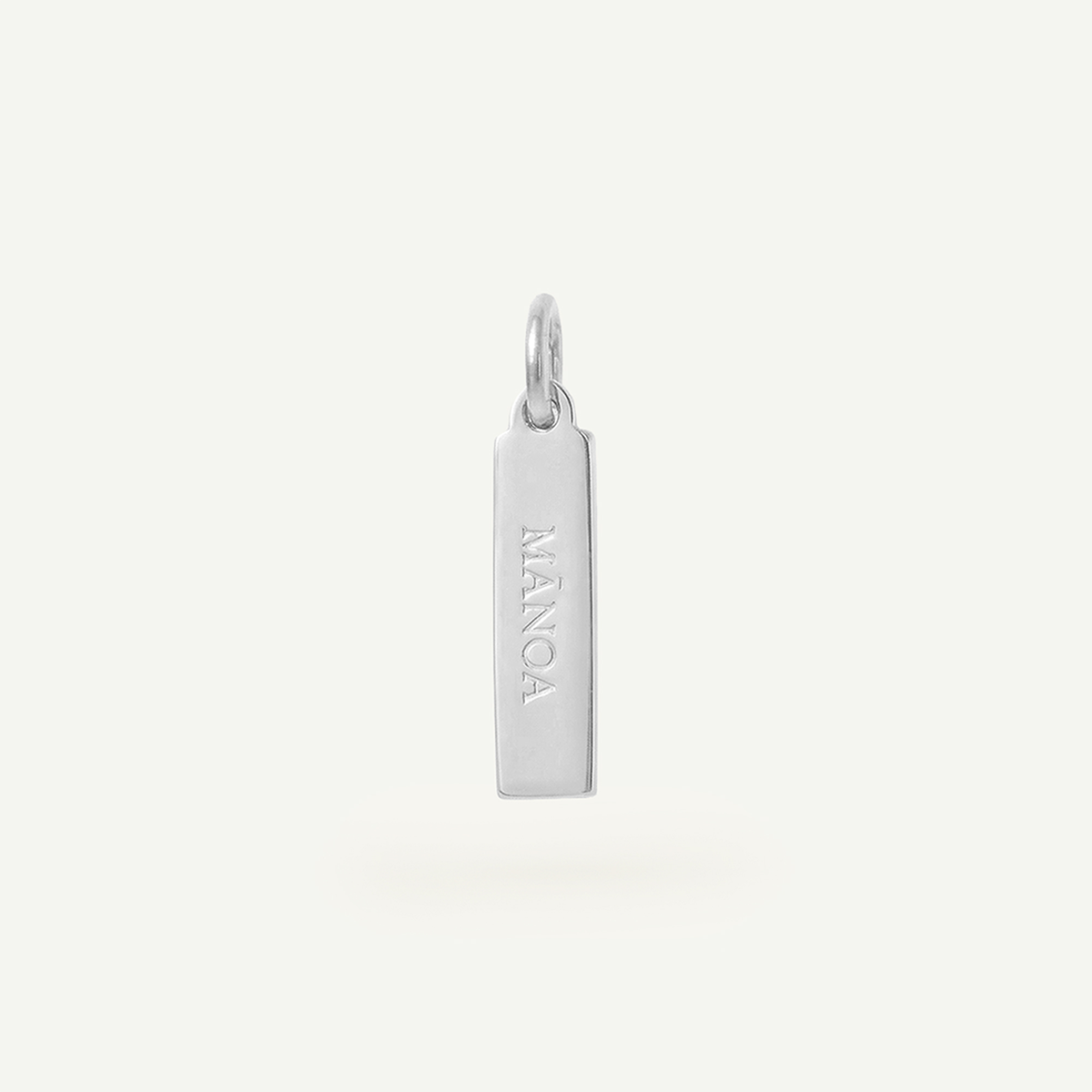 Mānoa Rectangle Charm Silver