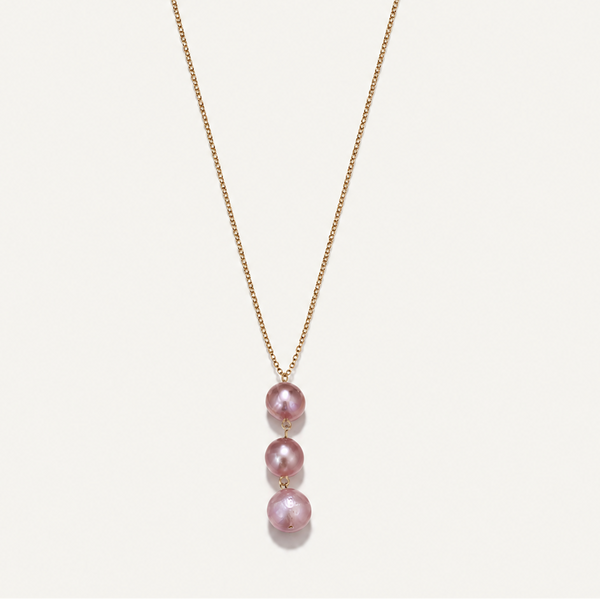 Leia Pink Pearl Necklace