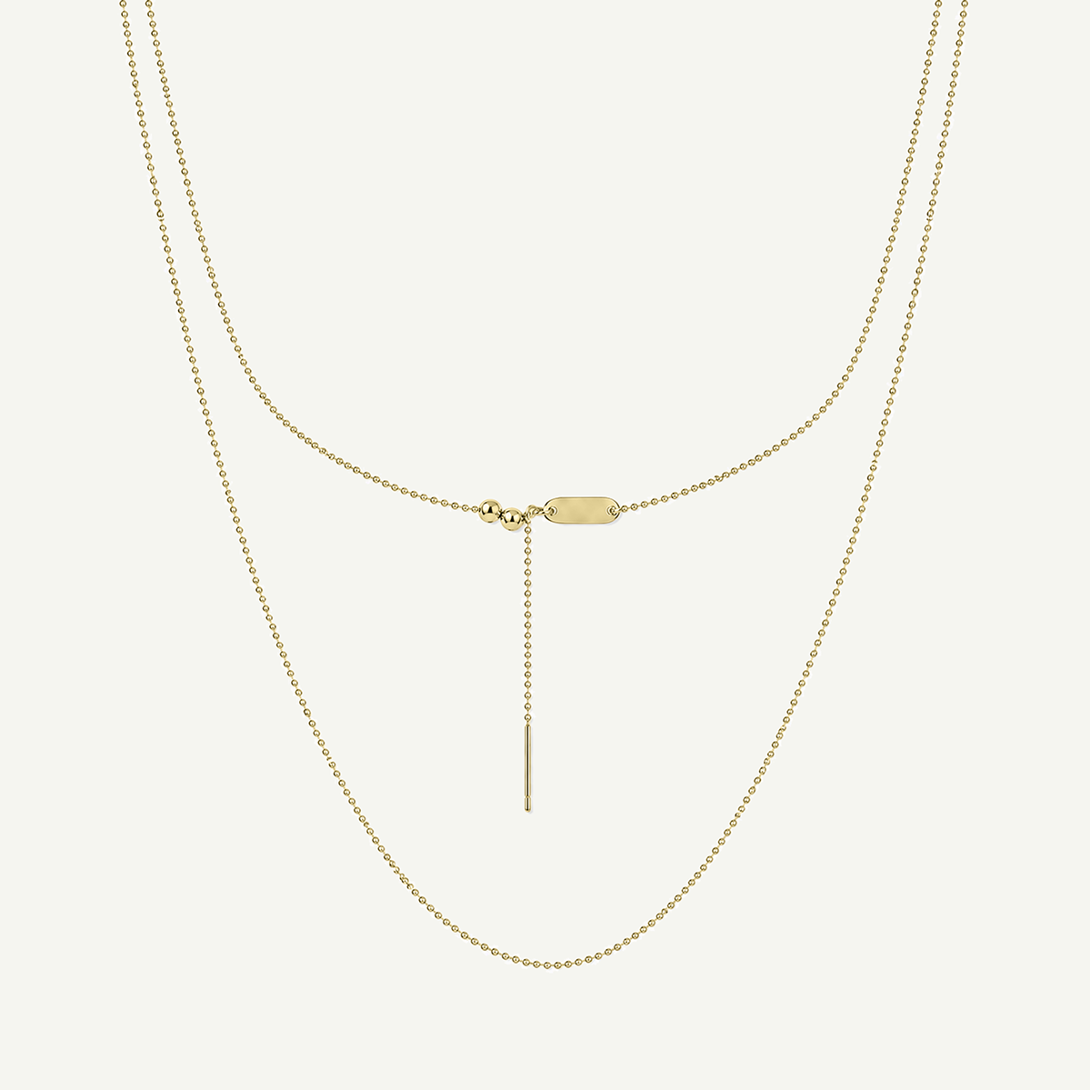 Ball Chain 1.2mm Chain Threader Necklace