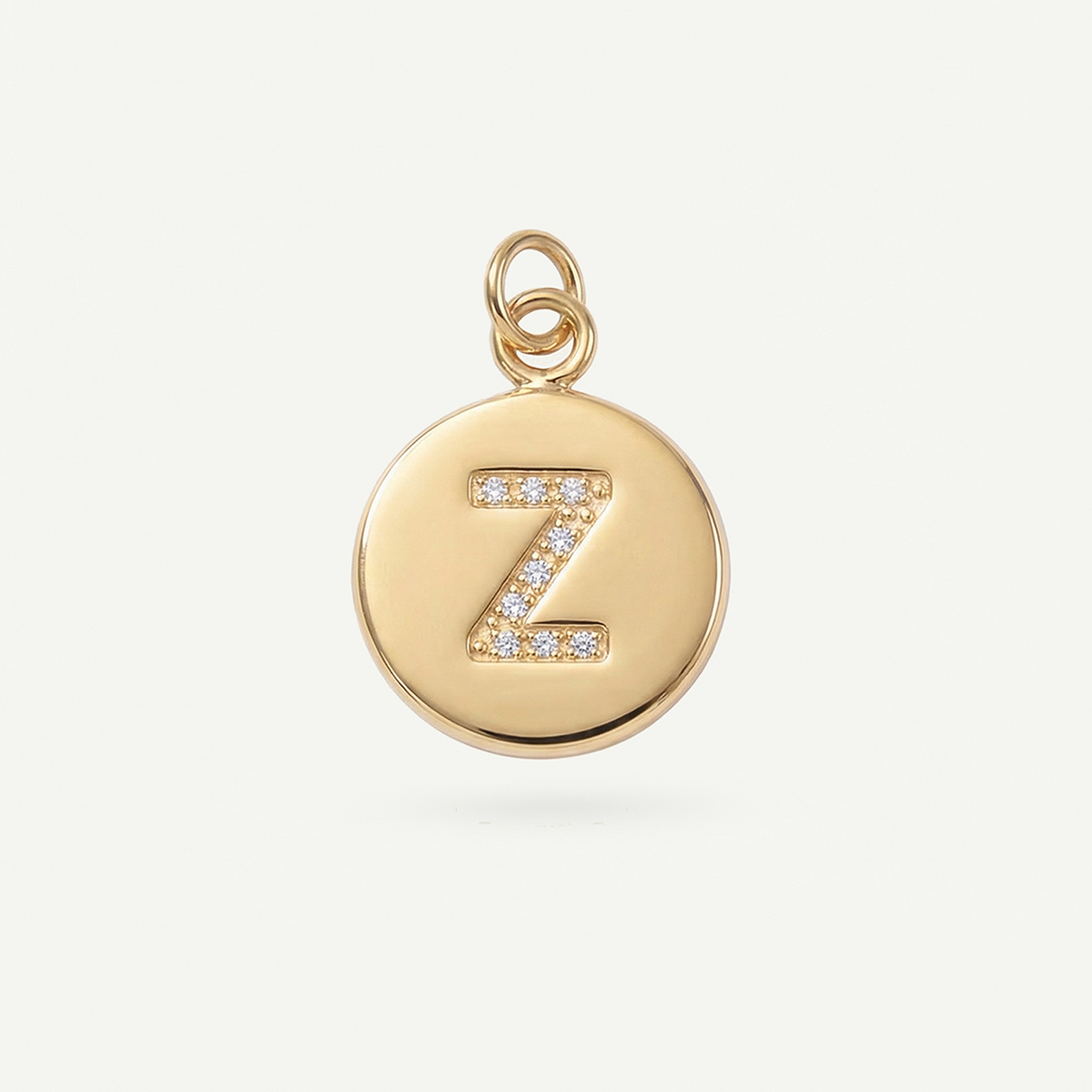 Circle Monogram in Diamond Letter Charm