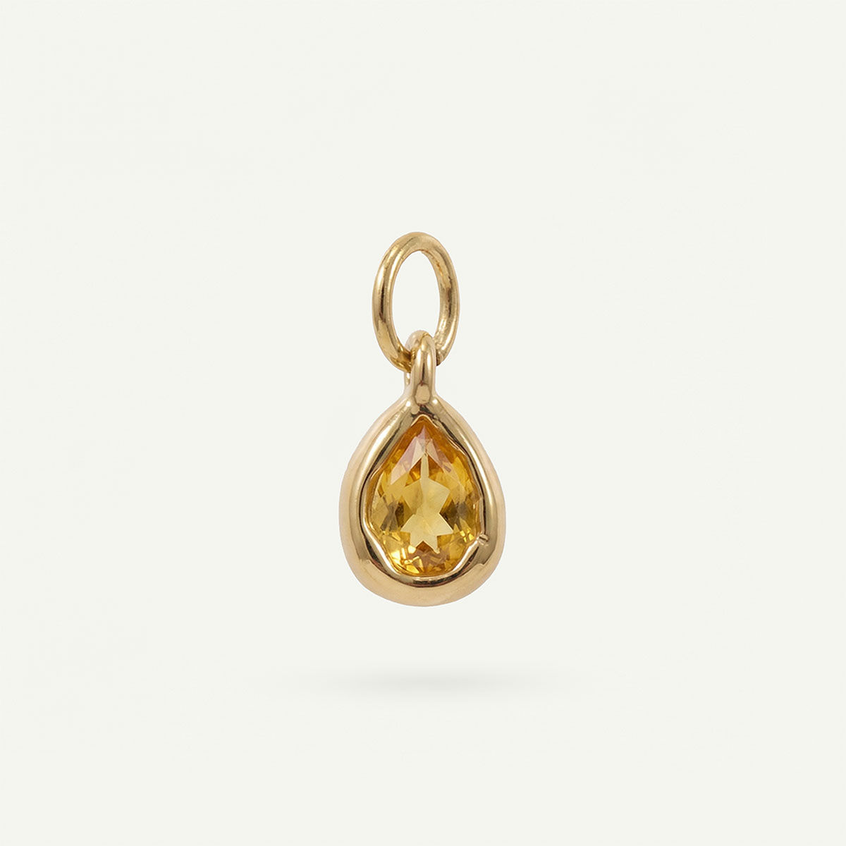 Tear Drop Charm Birthstone