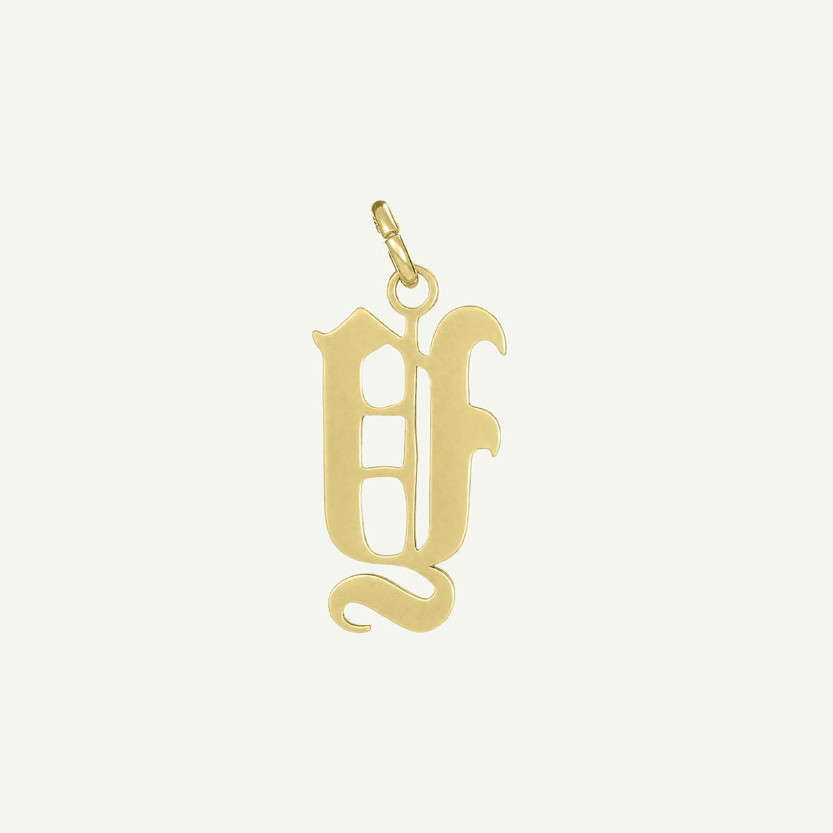 Old English Monogram Charm