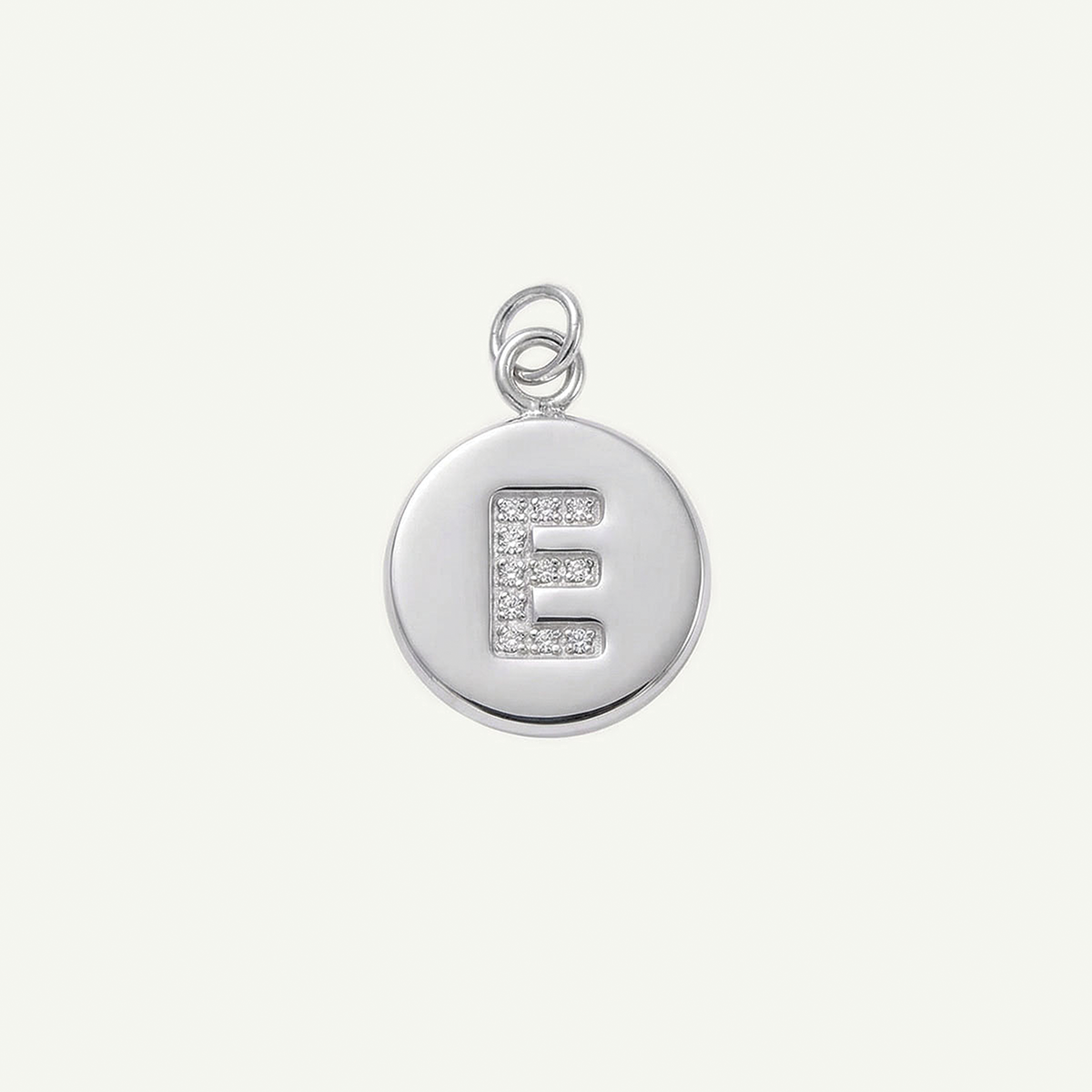 Circle Monogram in Diamond Letter Charm