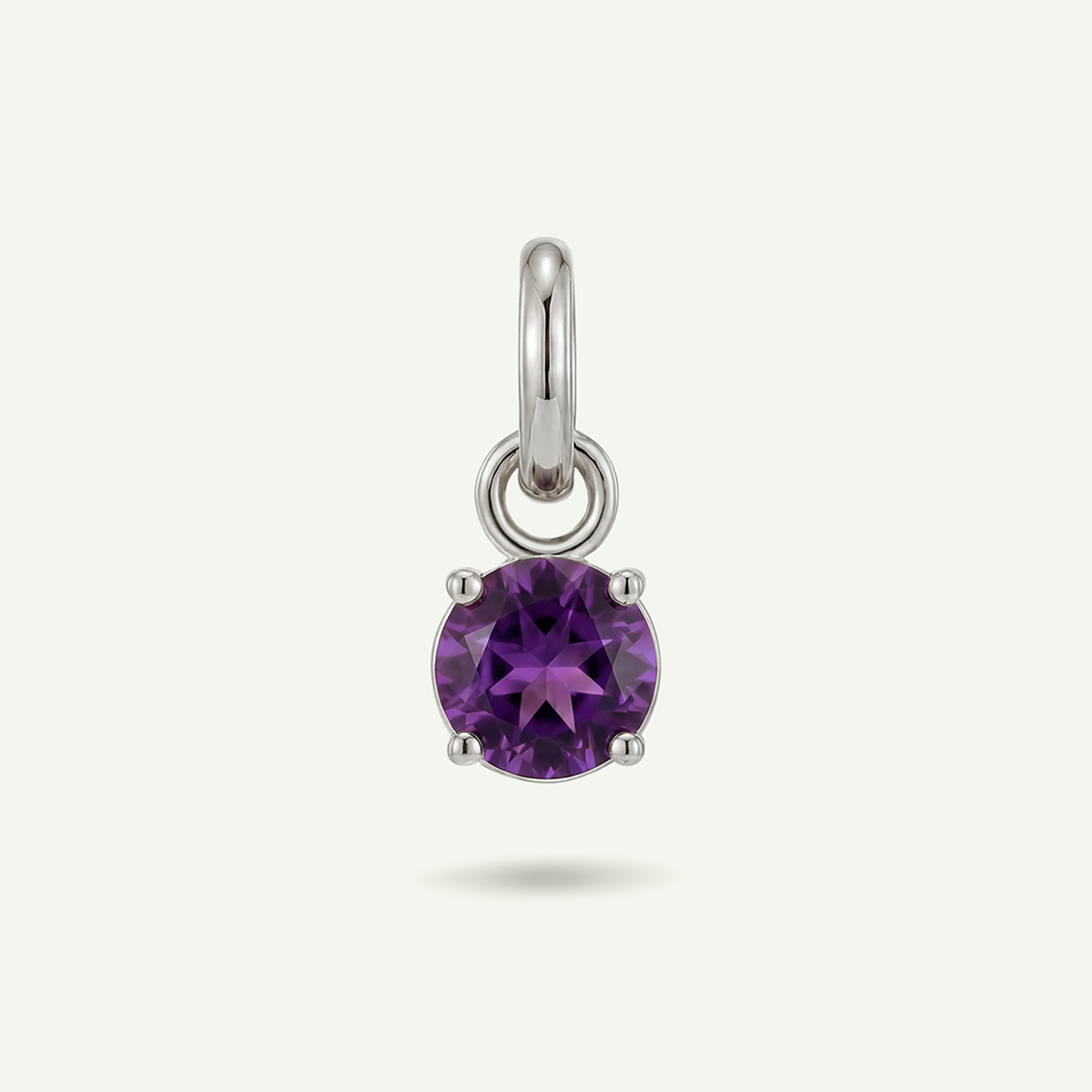 Purple Gem July Birthstone Charm