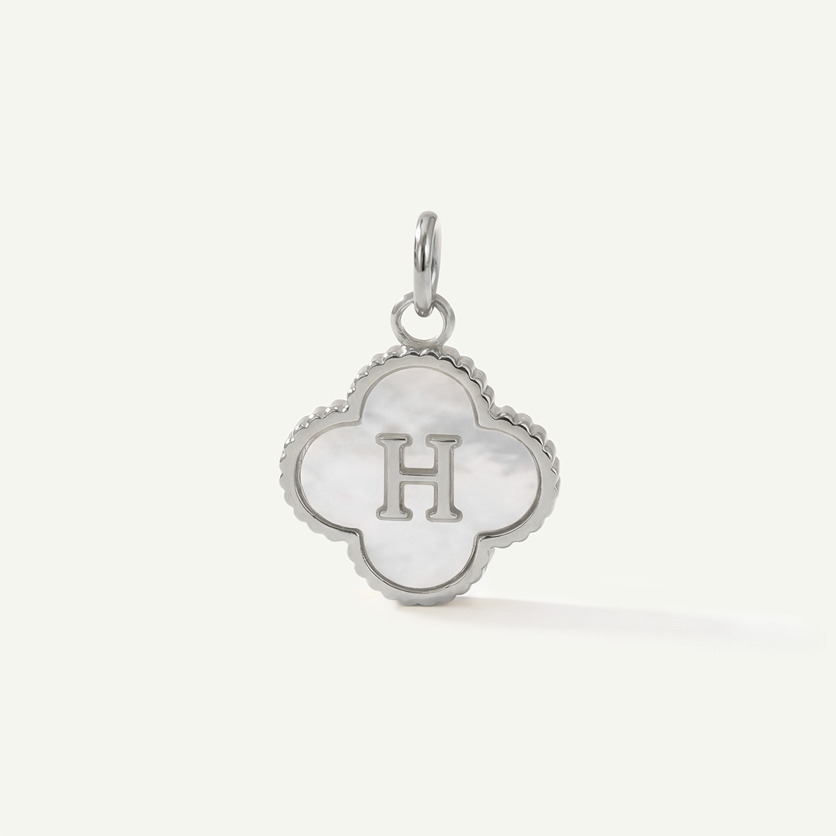 MOP Clove Monogram Letter Charm