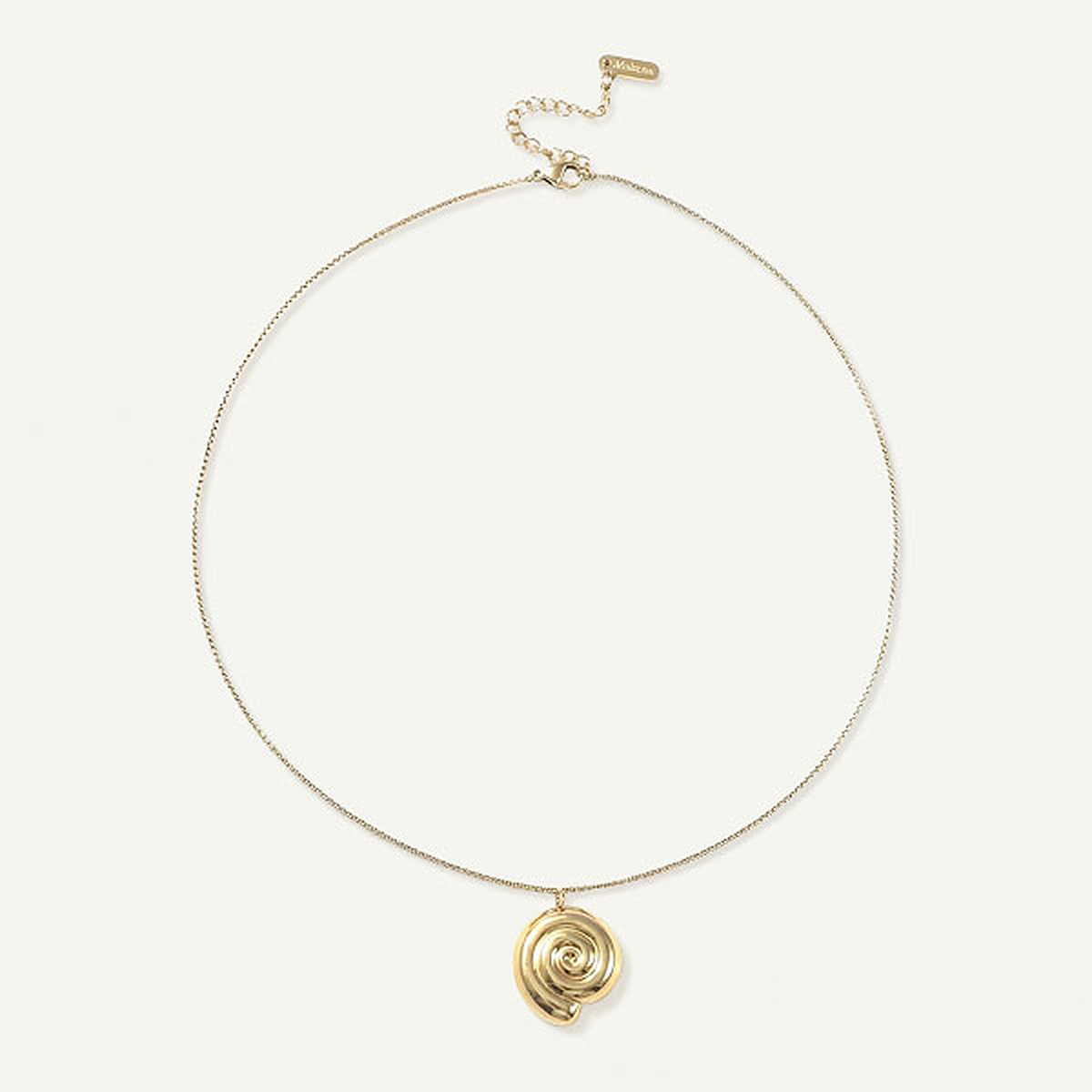 Spiral Shell Necklace, Gold