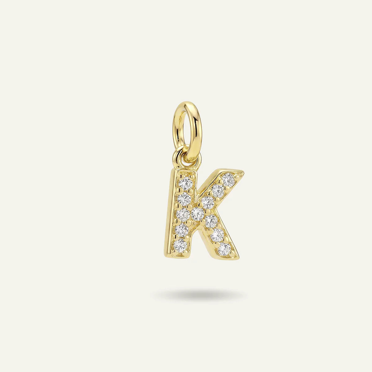 Diamond Monogram Letter Charm