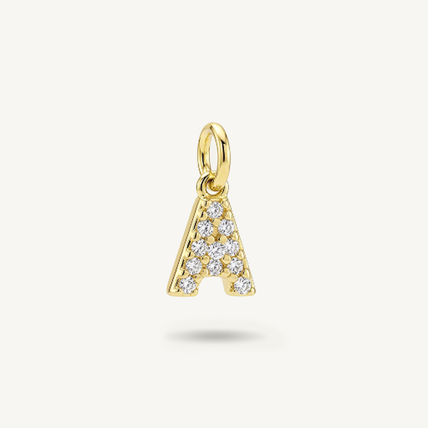 Diamond Monogram Letter Charm