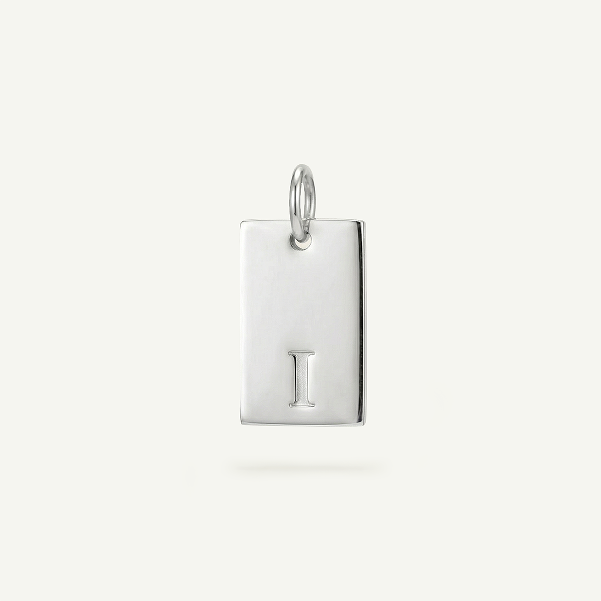 Rectangle #2 Monogram Letter Charm