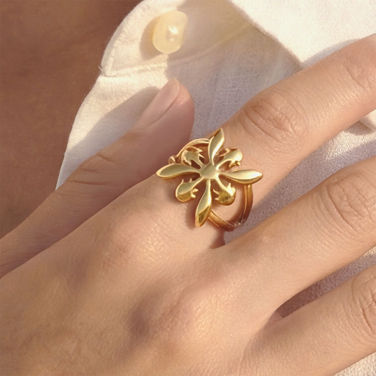 Protea Quilt Ring