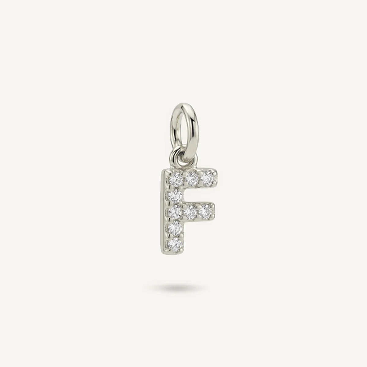 Diamond Monogram Letter Charm