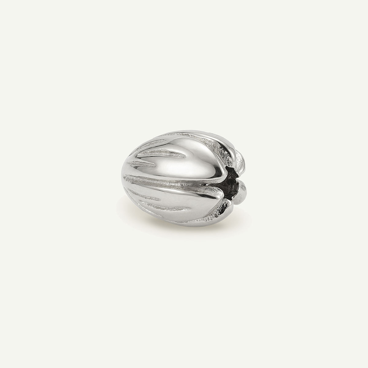 Pikake Bead Charm, Silver