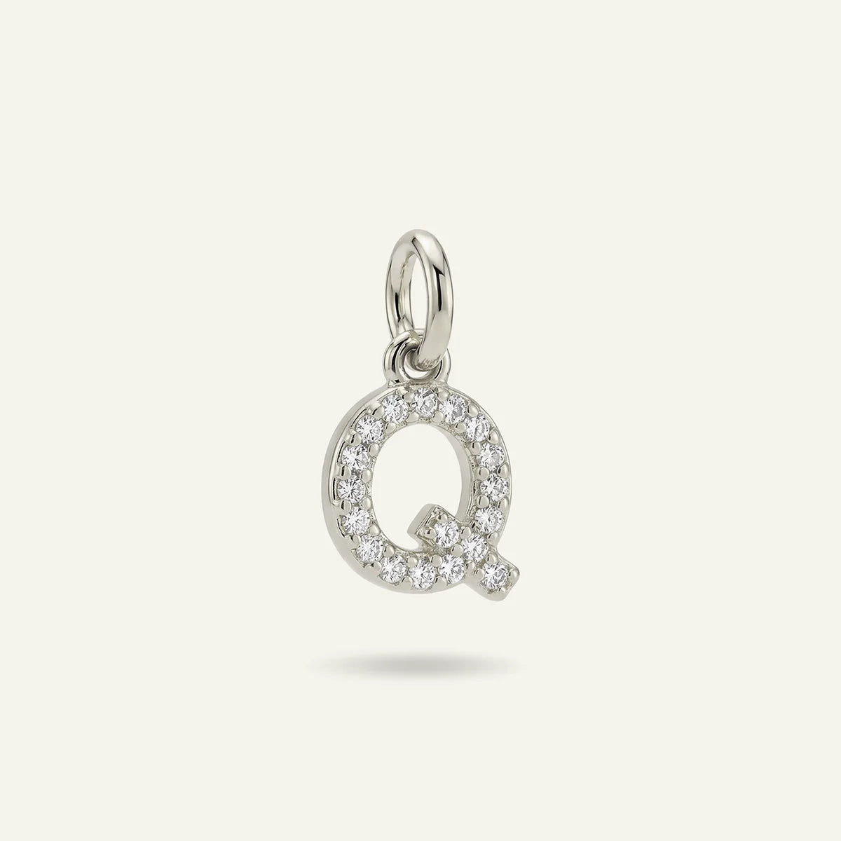 Diamond Monogram Letter Charm